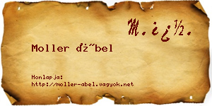 Moller Ábel névjegykártya