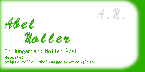 abel moller business card